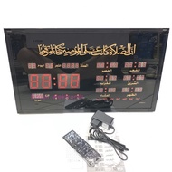 Adzan Digital Prayer Clock 6 Time Azan Large Wall Clock 4622-y2