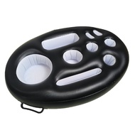 Swimming Pool Drink Holder Inflatable PVC 8/9 Holes with Handle Portable Floating Cup Snacks Fruits