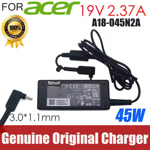 Genuine Chicony A18-045N2A A045R072P 19V 2.37A 45W 3.0x1.0mm Laptop AC Adapter For Acer Power Supply