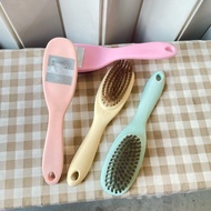 (1 Piece) Shoe Brush Multipurpose Size 2.2*18.5 Cm. Pastel Colored Plastic Handle Strong And Durable