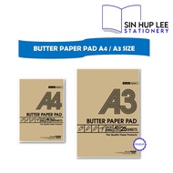 Masterprint Butter Paper Pad A4 / A3 Size