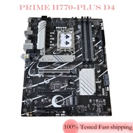 For ASUS PRIME H770-PLUS D4 Motherboard H770 PCI-E5.0 Mainboard LGA 1700 DDR4 ATX 128GB HDMI