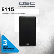QSC E115 2000-watt 15 inch Passive Speaker - Black