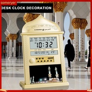 someryer|  Multi-function Prayer Time Digital Azan Prayer Clock with Lcd Display World Time Temperature Alarm Home Office Decor Southeast Asian Buyers' Favorite