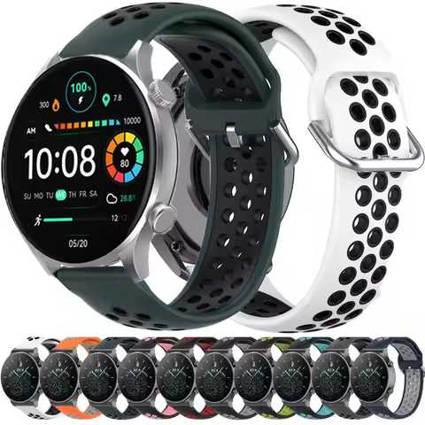 Soft Ventilate Silicone Strap For Haylou Watch RS5/R8/S8/2 Pro Solar Lite/Plus RT3/LS05 GST/Lite RT/