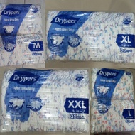 🐥Tape Drypers Wee Wee M 52pcs, L 44pcs, XL 36pcs , XXL 32pcs drypers wee wee tape