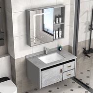 Simple Bathroom Vanity Cabinet with Sink Makeup Mirror Cabinets Bathroom Cabinet Washbasin Storage Shower Bathroom Furniture