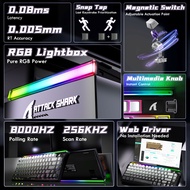 ATTACK SHARK R85HE Wired Gaming Keyboard Magnetic Switch 8KHz Polling 0.005mm RT Adjustable 5-Layer 