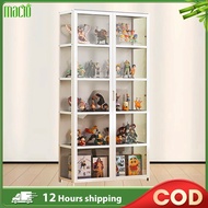 【In Stock】Bamboo Display Cabinet 42/60/82CM Acrylic Display Storage Cabinet Transparent Showcase 展示柜