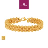 HABIB Oro Italia 916 Yellow Gold Bangle GB95620426(04Y) (22K Gold)