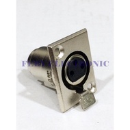 Socket/socket/casing XLR Canon Female/Female 3 Pin Iron Body
