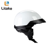 Litake【In stock】Dot Approved Retro Open Half Face Helmet American Cruise Motorcycle Helmet Zr-816 For All Seasons