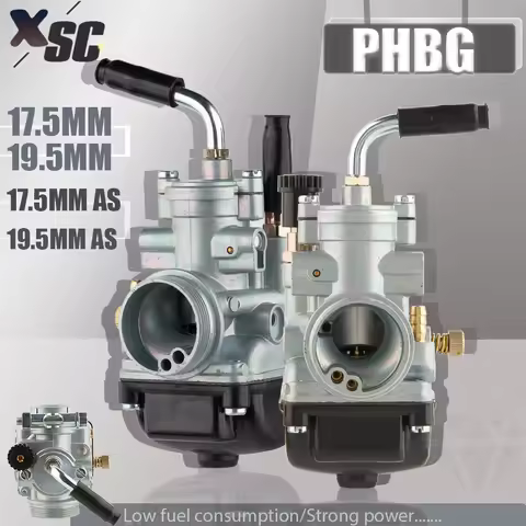 Motorcycle PHBG Carburetor Carburador Carb For 50cc-80cc Engine 4 Stroke 17.5mm AS 19.5mm AS Racing 