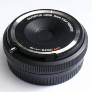 Olympus 9mm F8 140度魚眼鏡, 鏡頭蓋 , 30g重 for m43