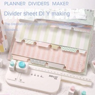 Divider Page Making Board for DIY Production of Manual Partition Pages Divider Page Making