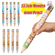 SOONA Giant Pencil, Capibara/Puppy With Eraser Giant Wooden Pencil, Creative 33.5cm Stationery Penci