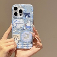 适用苹果16PM可爱卡通13米菲手机壳iphone15pro大孔个性保护套女Applicable Apple 16PM cute cartoon 13 meters