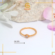 Ring Genuine 6k and 8k GoldWanita, One Gold Gemstone Model, Code CWK 375