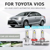 FOR TOYOTA Vios Car LED Headlight H4 H8 H11 HB4 9006 Super bright LED car headlights