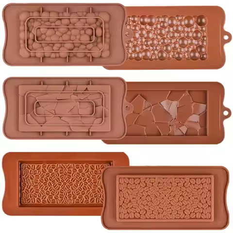 Silicone Break-Apart Chocolate Mold Candy Protein and Engery Bar Silicon Mould