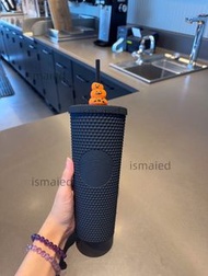 星巴克萬聖節暗夜黑系列吸管杯765ml大容量