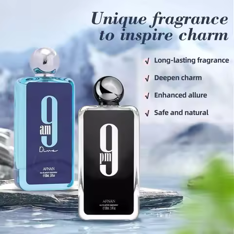 Afnan 9 AM for Unisex Eau De Parfum 9 PM Long-lasting Pheromone Fragrance for Men and Women High Qua
