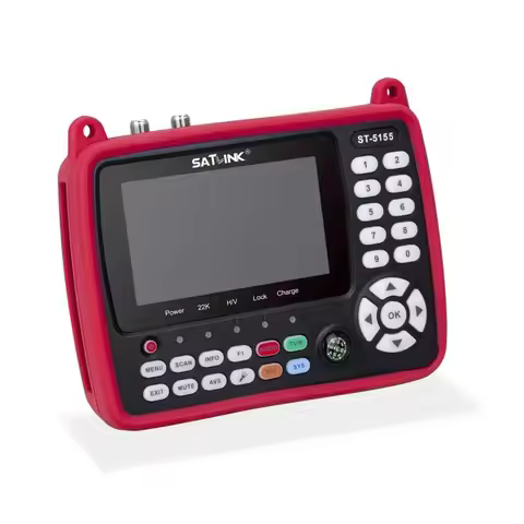 Satlink ST-5155 Satellite Finder Meter DVB-S2+DVB-C+ DVB-T2 Combo MPEG4 HD H.265 Gtmedia 4.3 Inch VS