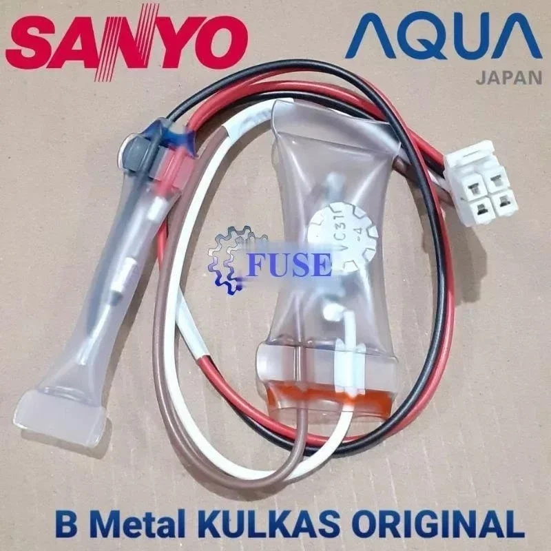 DEFROS FUSE KULKAS SANYO AQUA 2 pintu- DEFROS PANAS DINGIN BIMETAL