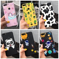 Huawei Nova 2 Lite LDN-L21 LDN-LX2 / Nova Lite PRA-LX1 PRA-LX2 Phone Case Cute Milk Cow Astronaut Soft Silicone TPU Casing