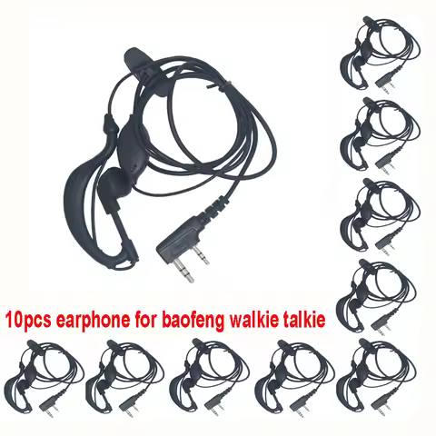1/5/10Pcs Baofeng Original Earphone for BaoFeng Walkie-talkie Headset for UV-5R UV-82 BF-888S 666S 7