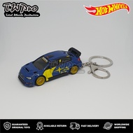 GANTUNGAN HOT WHEELS 2016 SUBARU WRX STI KEYCHAIN - BLUE - SHRIMP HOOK - SHRIMP HOOK - KEYRING - KEY