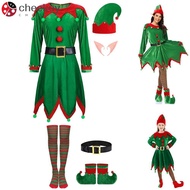 CHEEKOY Christmas Elf Costume, 6 Pack Velvet Christmas Cosplay Clothing, Fashion Xmas Suit Santas Li