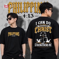 PHILIPPIANS 4:13 Bible Verse - Mitchieboy Artwear - Oversized Tshirt For Men and Women