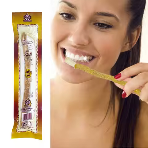 Premium Natural Branch Miswak Toothbrush Stick Travel & Daily Use Wooden + Tree Branch Zero Waste Ba