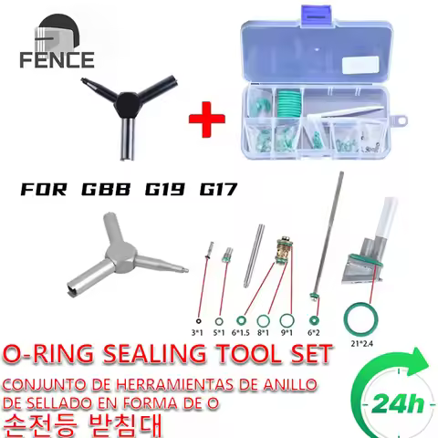 Tactical Magazine Fluorine Rubber Ring For GBB G19 G17 O Ring Set Green Flat Ring Seal Gasket Gas Va