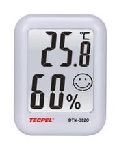 TECPEL 泰菱 》DTM-302C 溫濕度計 溫溼度計 溫度計 白色 室內溫濕度計 磁鐵 站立 小型 5台特惠價
