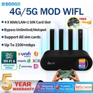 【5 Year Warranty】Wifi Modem 4G/5G Sim Card Unlimited Data Hotspot Wireless Router Router WiFi 5G Mod