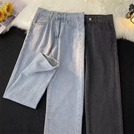 grunge jeans Seluar longgar baggy jeans men y Street Wear Japanese Simple ins Hong Kong Style All-Ma