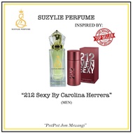 (212 Sexy Men) SuzyLie Inspired Perfume (M) Perfume Badan , Perfume Bottle , Perfume For Men , Perfu