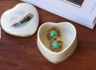 老雜貨 愛心 骨瓷 Fine Bone China 擺飾 小盒 W61