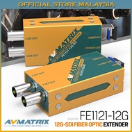 AVMATRIX FE1121 12G-SDI Fiber Optic Extender Transmitter/Receiver Set