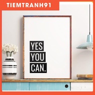 High-end prints | Typography-Yes You Can 78, cheap canvas painting