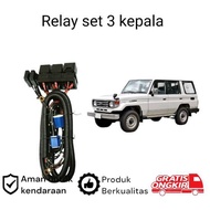 H4 LED Headlight Relay Set for Toyota Land Cruiser BUNDERA koko
