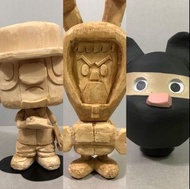 Michael Lau - crazysmiles Gardener DJ TOMMY 木紋版 22cm $500 / BB 木紋版 28cm $500 / S.F.B.B. 開眼頭部 $1200 /