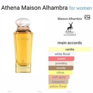 Athena Eau De Parfum 100ml by Maison Alhambra – Floral-Fruity Fragrance for Women | Long-Lasting Lux