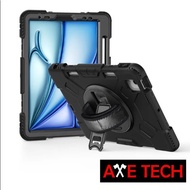 AXE TECH iPad Air 10.9 Inch/11 Inch/13 Inch (M3/M2) Rugged Military Specification Shock-Resistant Ta