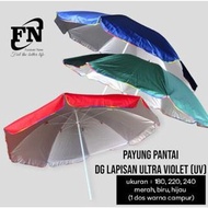 TENDA UV 300cm Plain Beach Umbrella Anti-UV 300cm Cafe Umbrella/ Plain Anti-UV Tent Umbrella/ 300cm