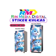 1-DOOR, 2-DOOR KC FRIDGE STICKERS