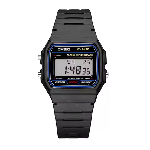 Casio F91W Series Fashionable Simple Retro Small Square LCD Display Waterproof Quartz Watch Trendy V