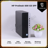 HP ProDesk 600 G5 SFF Intel Core i5-9500 8GB DDR4 RAM 512GB NVMe SSD Refurbished Desktop PC